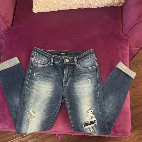 Vervet Denim - Vervet Women’s Distressed Denim Blue Jeans size 27